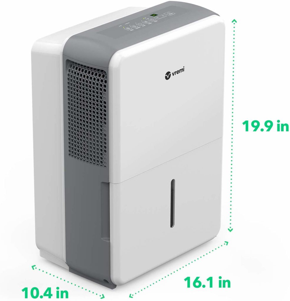 Vremi Dehumidifier Quietly Removes Moisture to Prevent Mold and