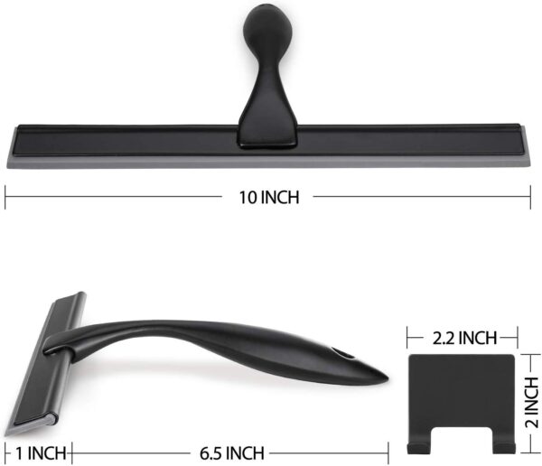 All-Purpose Shower Squeegee - Stainless Steel, 10 Inches - Image 12